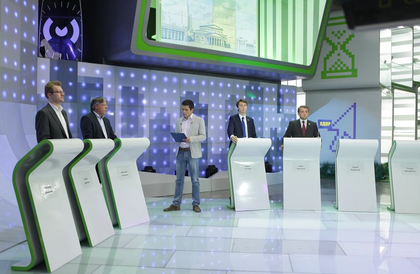 На телеканале "Москва 24" прошли дебаты кандидатов от 32 округа 15 фото