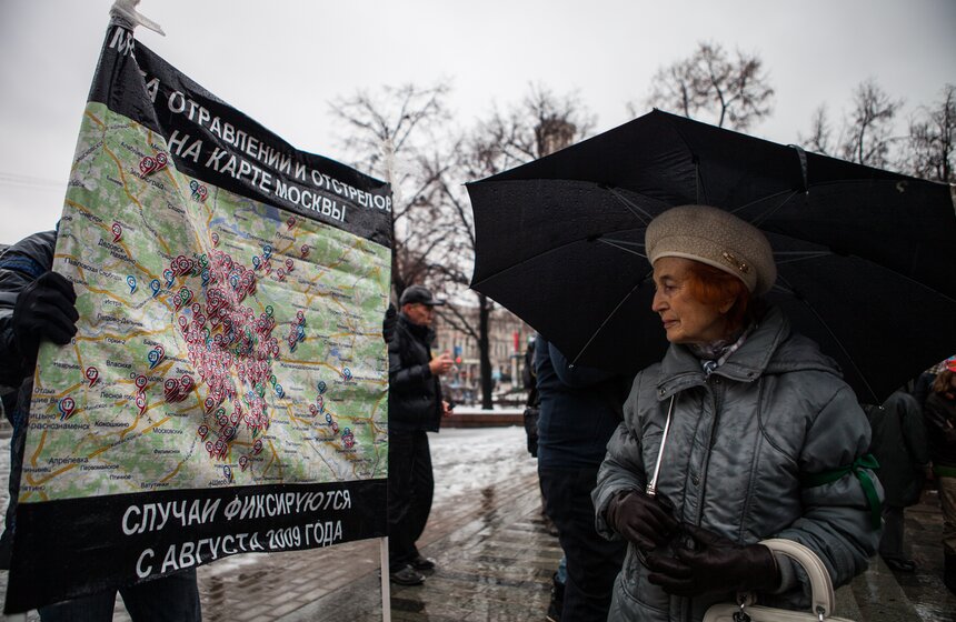 В Новопушкинском сквере прошел митинг против догхантеров 22 фото