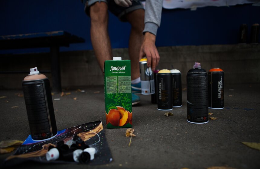 Фестиваль граффити в университете "Синергия" 15 фото