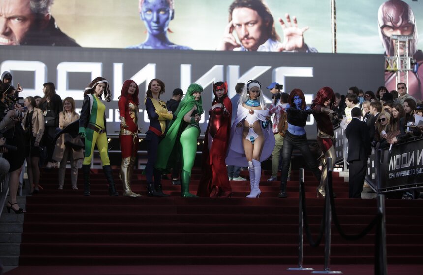 Майкл Фассбендер представил новых "Людей Икс" в Москве 1 фото