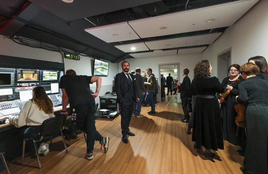 Концерт к 65-летию дирижера Александра Рудина состоялся в зале "Зарядье" 12 фото