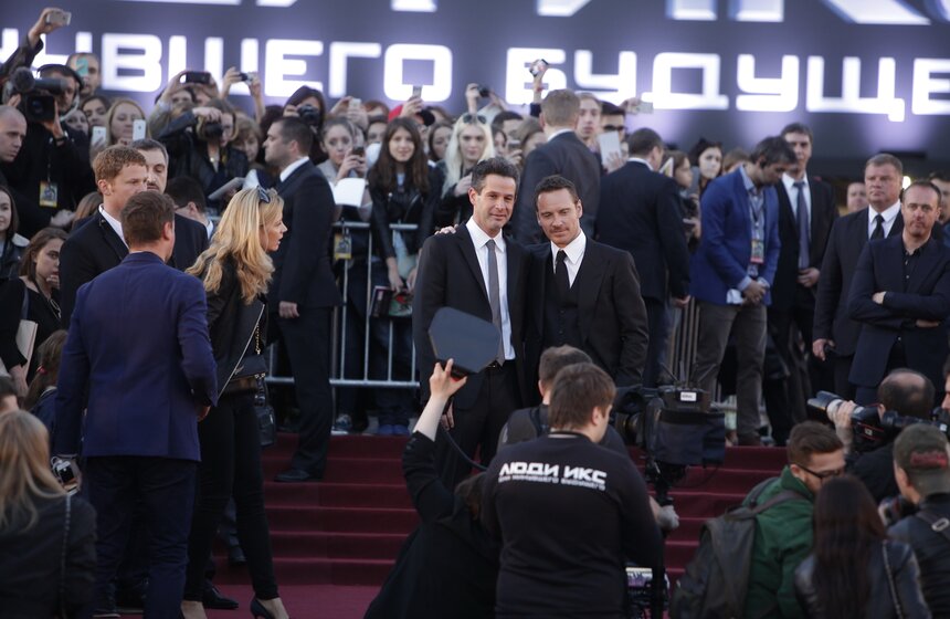 Майкл Фассбендер представил новых "Людей Икс" в Москве 37 фото