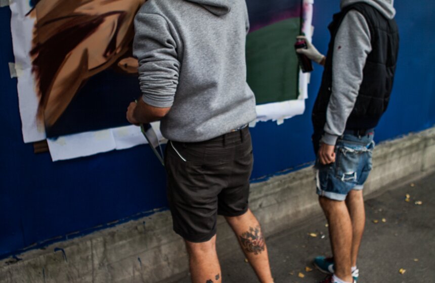 Фестиваль граффити в университете "Синергия" 17 фото