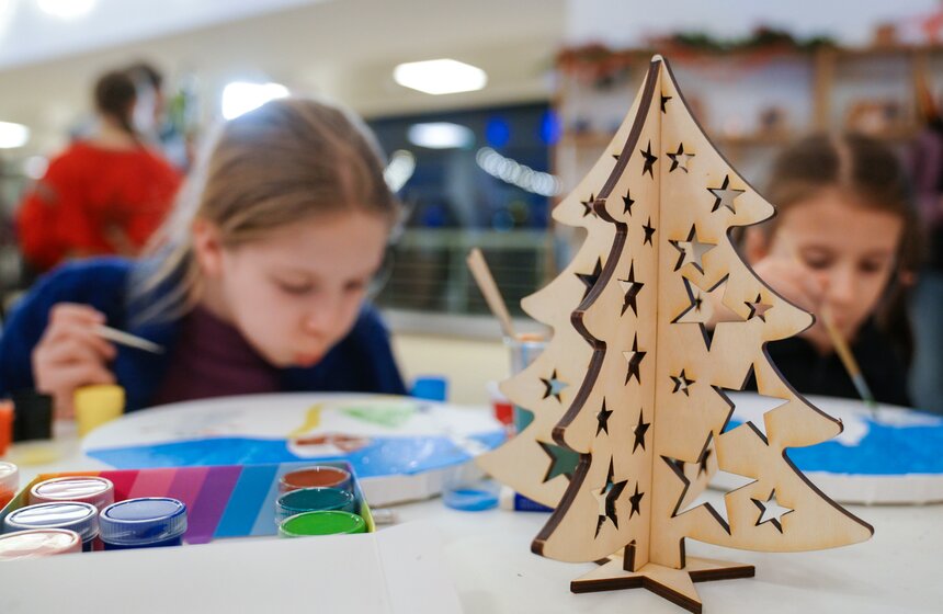 Площадка проекта "Зима в Москве" открылась на Воробьевых горах 20 фото