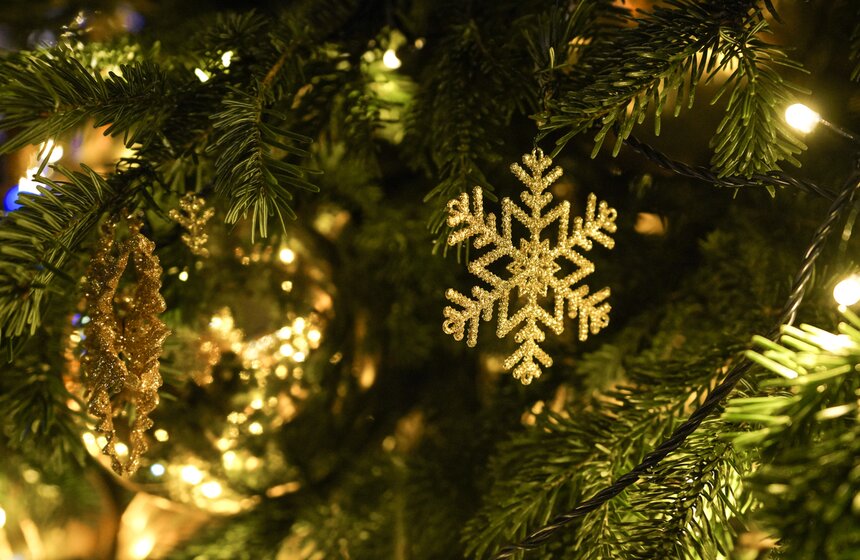 Выставка дизайнерских елей открылась в Москве 7 фото