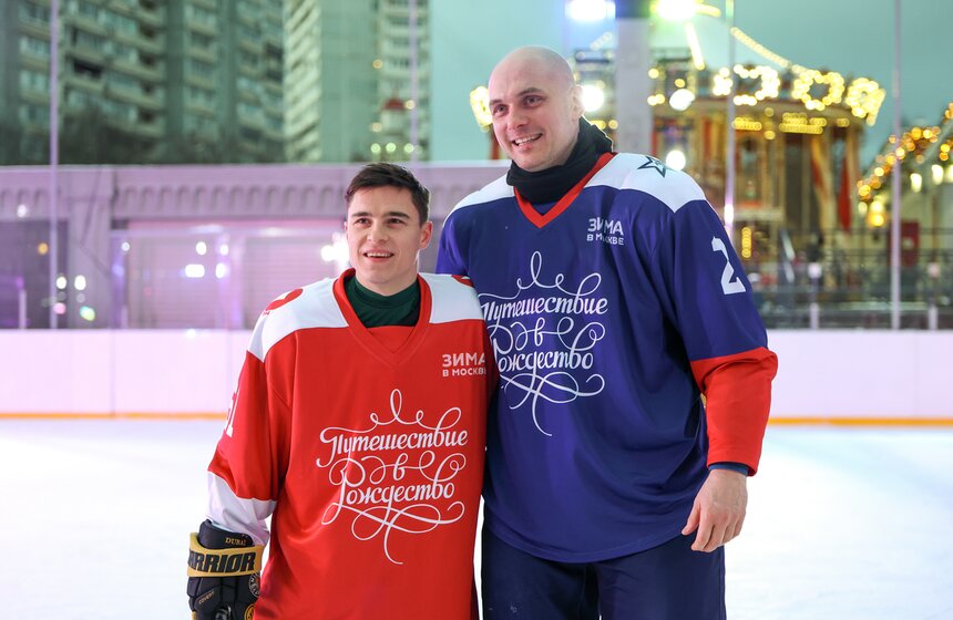 Благотворительный хоккейный матч в поддержку участников СВО прошел в Москве 33 фото