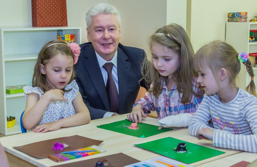 Сергей Собянин посетил детсад, построенный по льготной ставке 11 фото