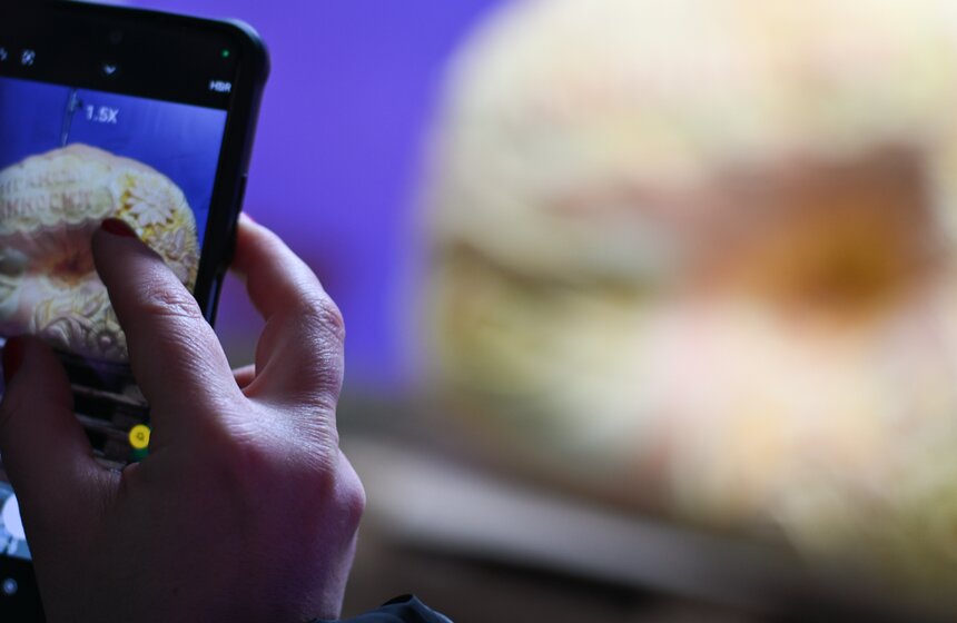 Шоу фигурной резьбы по тыквам-гигантам состоялось в "Аптекарском огороде" 18 фото