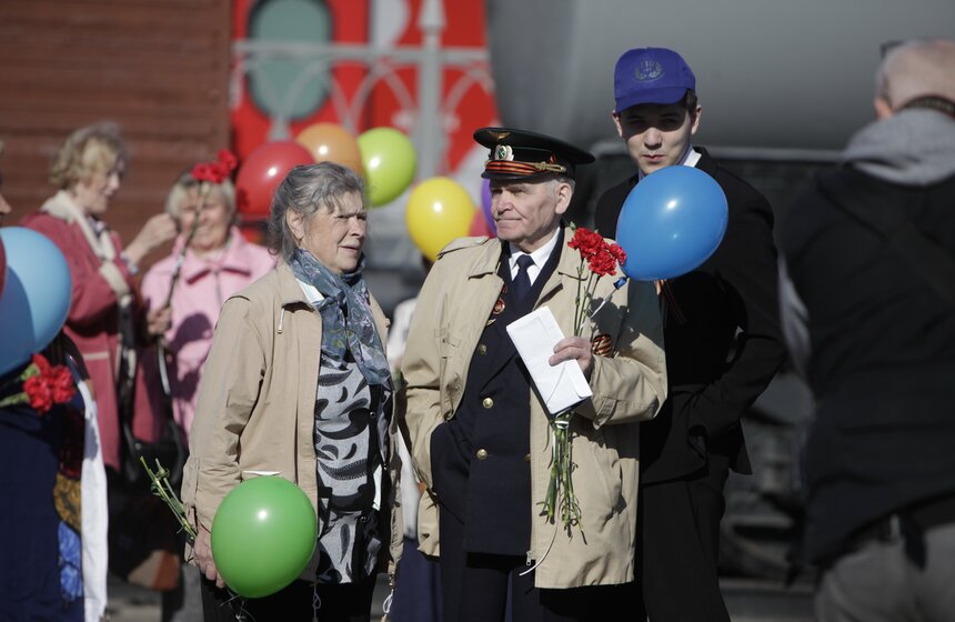 С Рижского вокзала 9 мая отправился "Поезд Победы" 8 фото