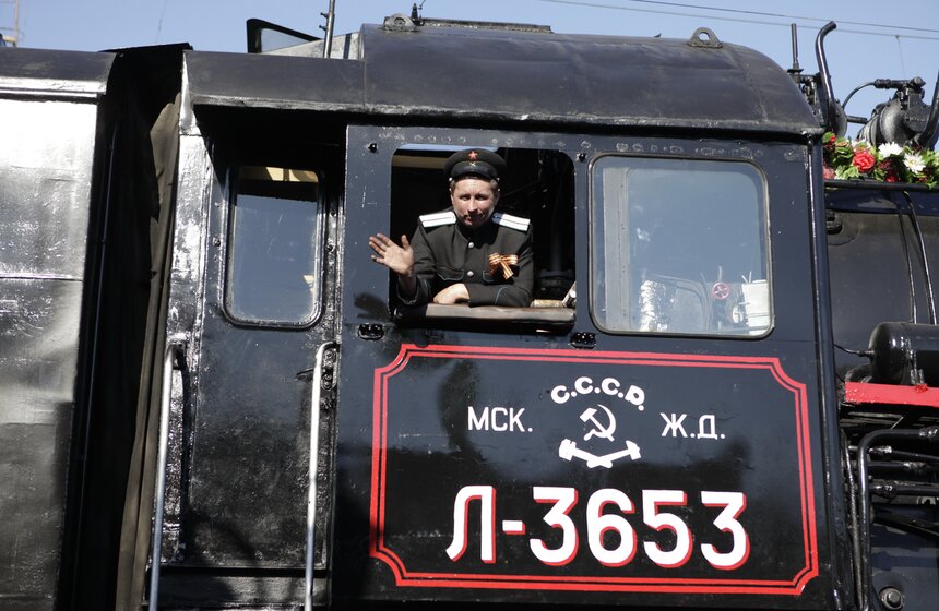 С Рижского вокзала 9 мая отправился "Поезд Победы" 4 фото