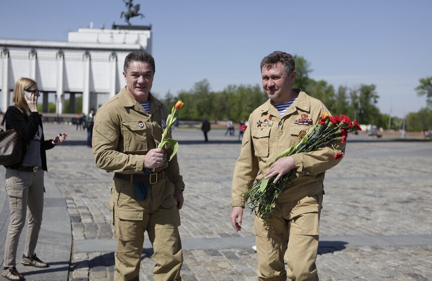 В День Победы на Поклонной горе прошел конный парад 5 фото