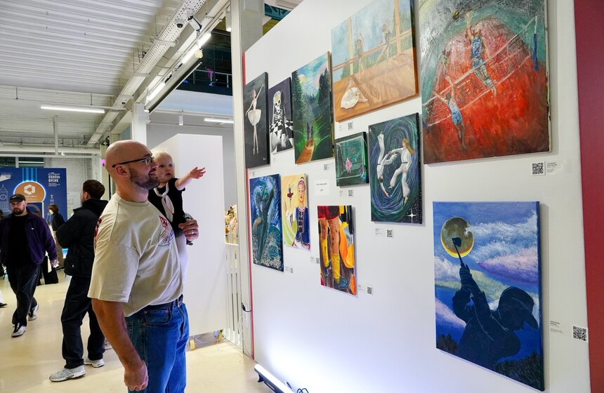 Выставка современного искусства "Спорт сквозь время" открылась в Москве 6 фото