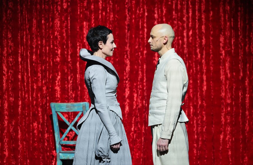 Предпремьерный показ спектакля "Опус 48. Островский" состоялся в Театре на Таганке 30 фото