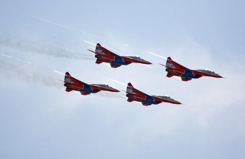 Пилотажная группа "Стрижи" отмечает 23-летие 3 фото