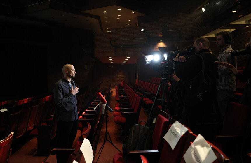 Предпремьерный показ спектакля "Опус 48. Островский" состоялся в Театре на Таганке 1 фото