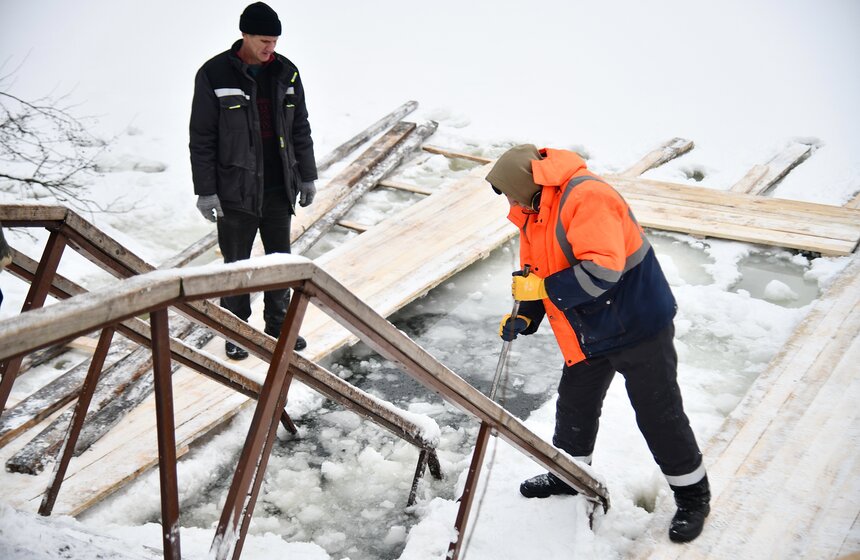 В Москве оборудовали купели к Крещению 10 фото