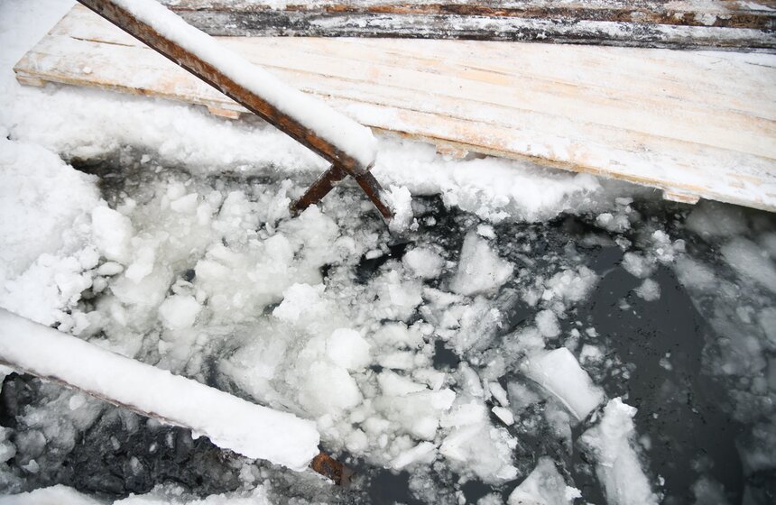 В Москве оборудовали купели к Крещению 8 фото