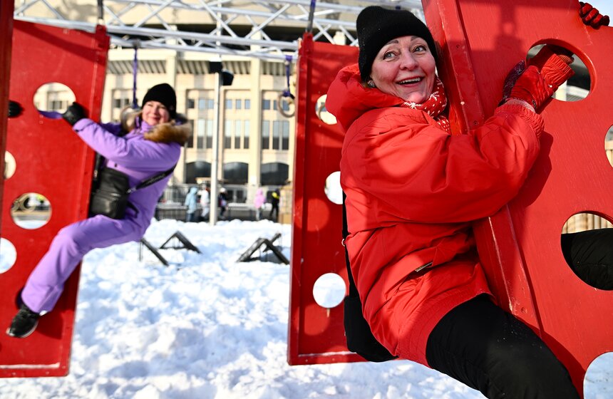 Праздник "Зимний день московского спорта" прошел в "Лужниках" 9 фото