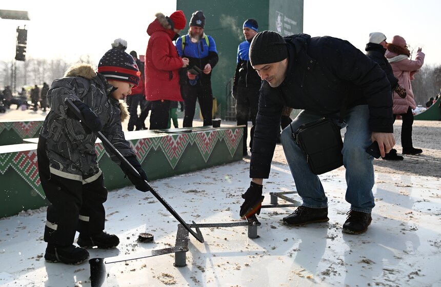 Праздник "Зимний день московского спорта" прошел в "Лужниках" 5 фото