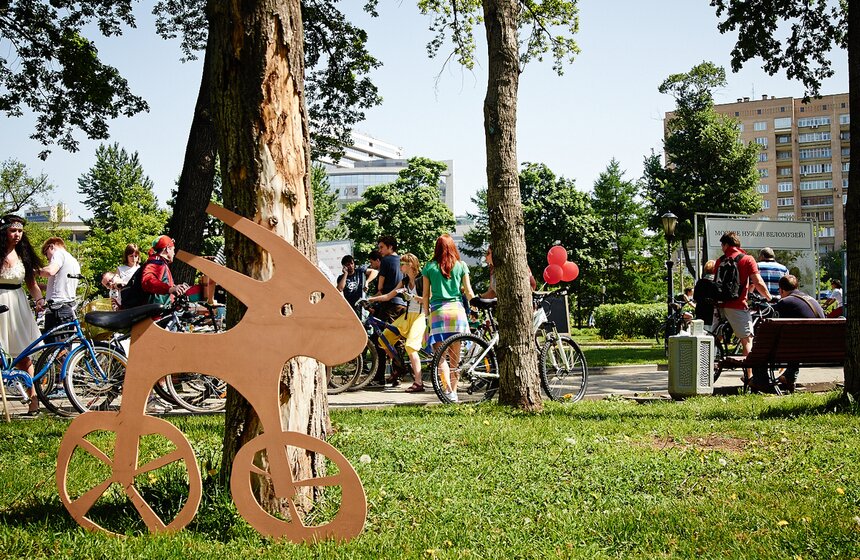 В Москве прошел фестиваль "Велобульвар" 9 фото