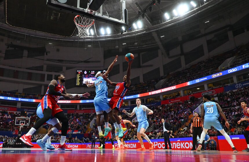 ЦСКА победил "Зенит" в матче по баскетболу Единой лиги ВТБ 28 фото