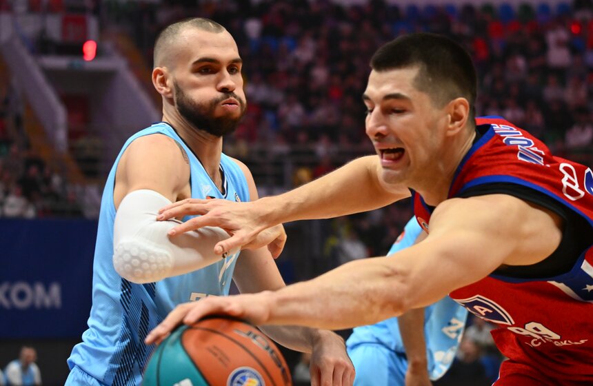 ЦСКА победил "Зенит" в матче по баскетболу Единой лиги ВТБ 17 фото