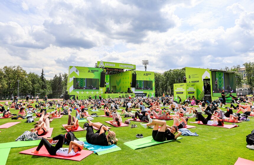 Московский марафон тренировок прошел в "Лужниках" 25 фото
