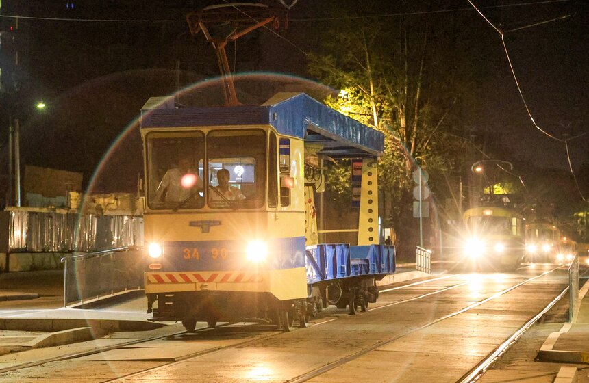 Генеральная репетиция парада ретро-трамваев прошла в Москве 15 фото
