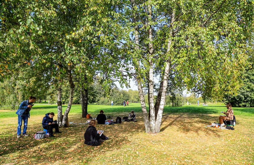 В "Коломенском" прошел массовый пленэр с участием более 1 800 художников 9 фото