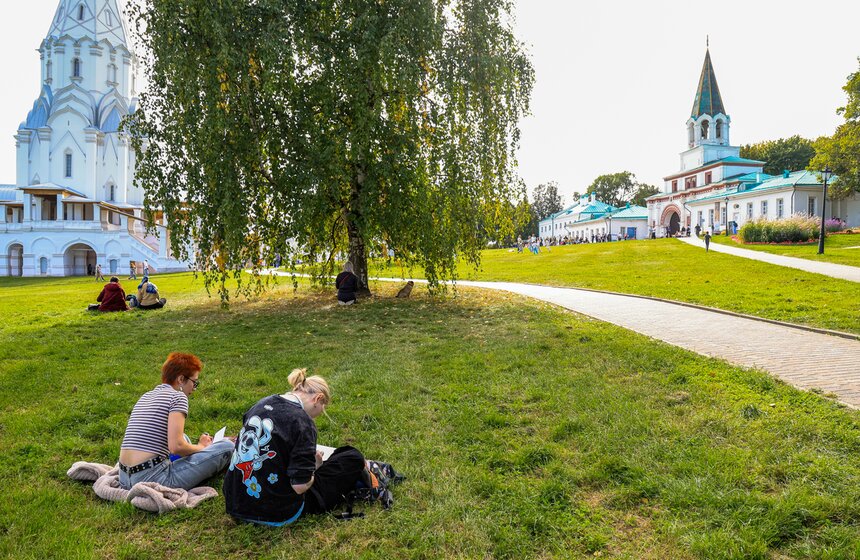 В "Коломенском" прошел массовый пленэр с участием более 1 800 художников 5 фото