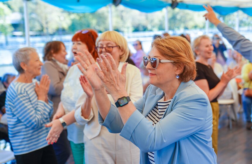 Теплоходная прогулка "Добрый рейс" прошла в честь Дня города в Москве 29 фото