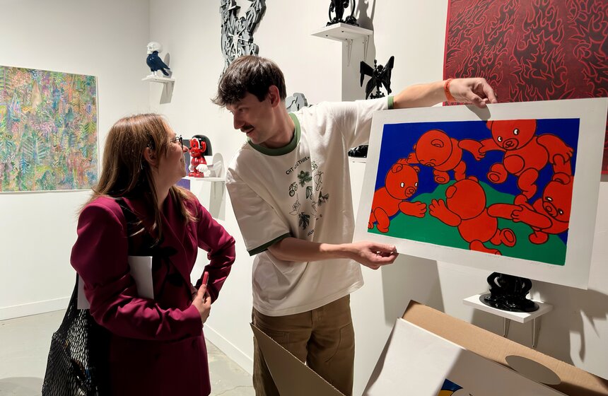 Ярмарка молодого искусства Blazar открылась в Москве 12 фото