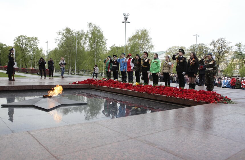 В Москве прошла патриотическая акция "Рубежи Славы" 9 фото