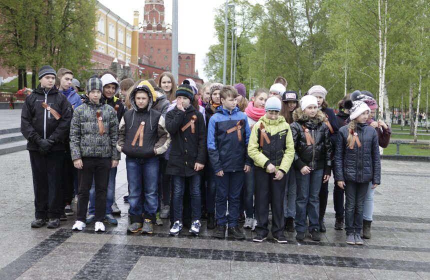 В Москве прошла патриотическая акция "Рубежи Славы" 12 фото