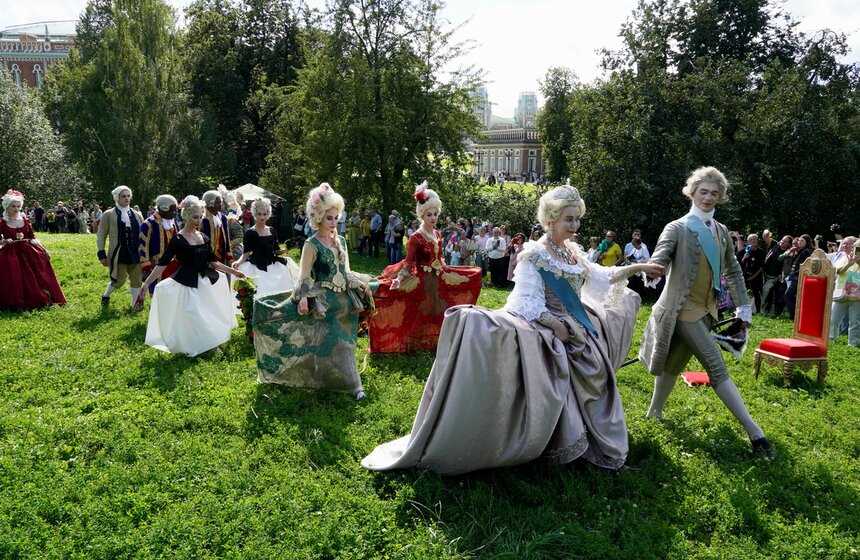 В музее-заповеднике "Царицыно" показали представление к 250-летию усадьбы 25 фото