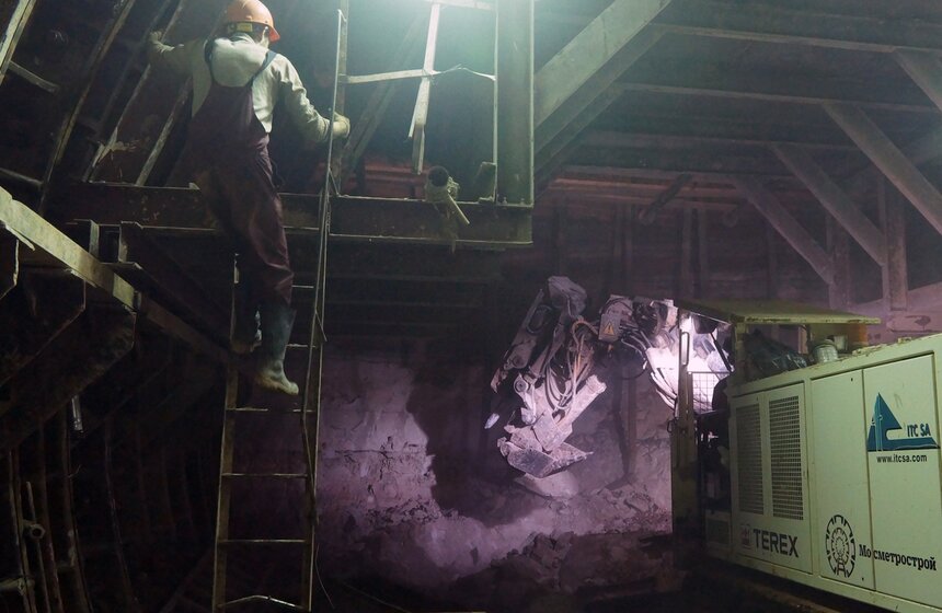 Сергей Собянин посетил строящуюся станцию метро "Бутырская" 10 фото