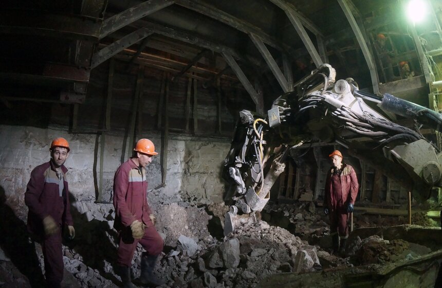 Сергей Собянин посетил строящуюся станцию метро "Бутырская" 8 фото