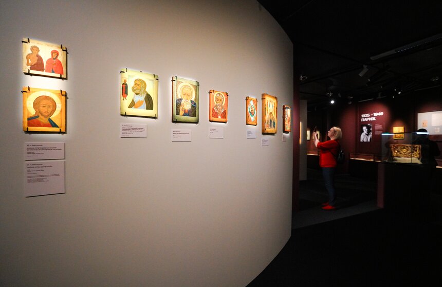 Выставка "Под небом голубым" открылась в Доме русского зарубежья 22 фото