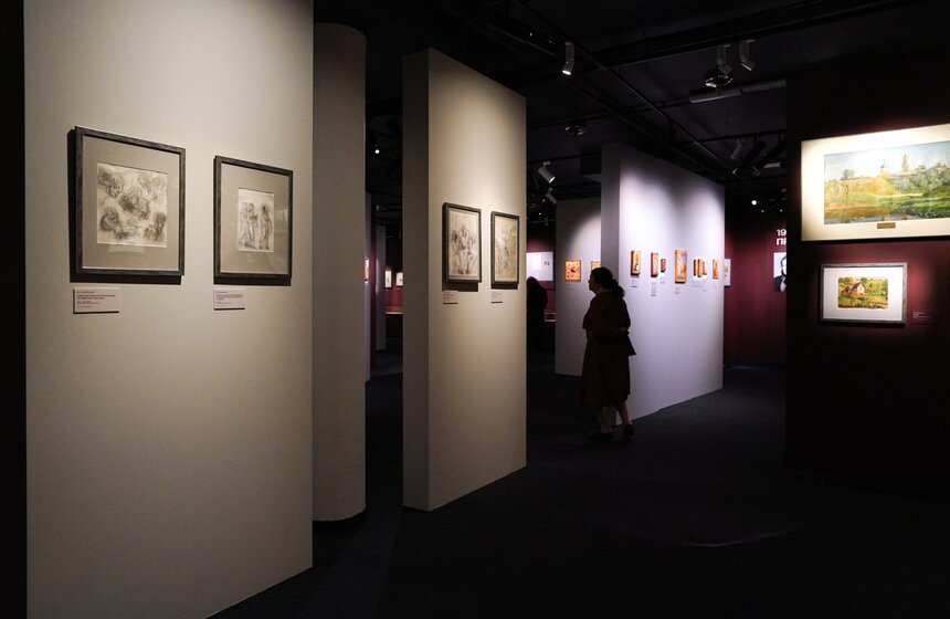 Выставка "Под небом голубым" открылась в Доме русского зарубежья 28 фото