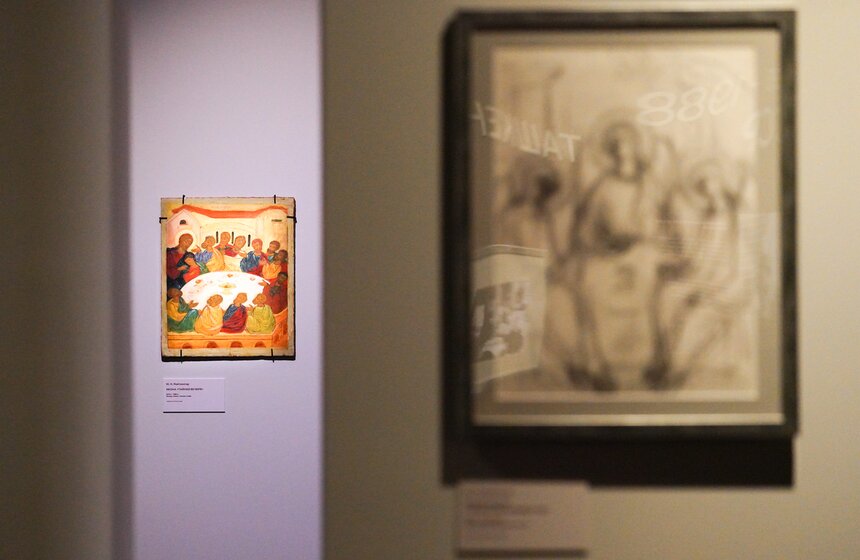 Выставка "Под небом голубым" открылась в Доме русского зарубежья 4 фото