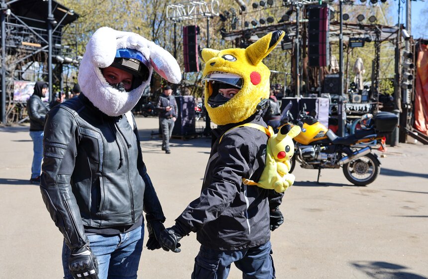 "Ночные волки" отметили открытие мотосезона в Байк-центре 14 фото