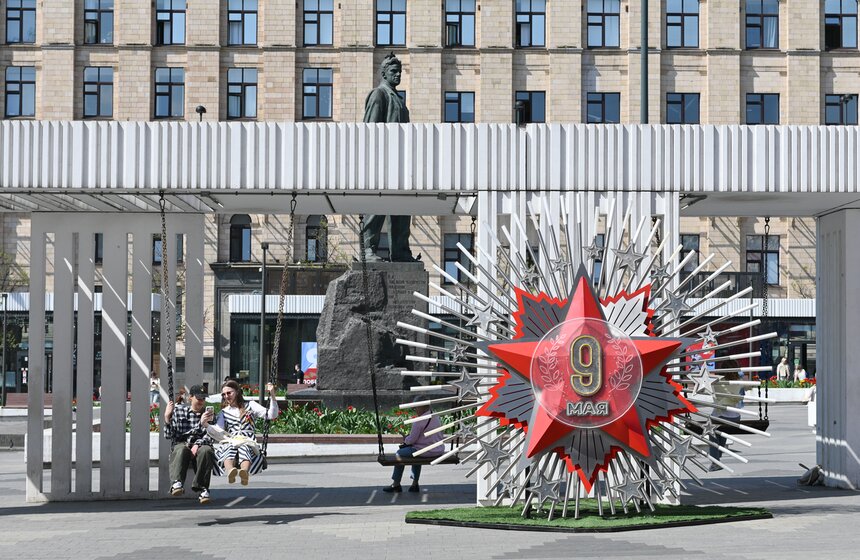 Москву украсили к 81-й годовщине Победы 8 фото