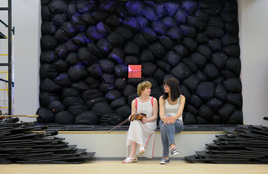 В ЦДА открылась выставка "Космос Малевича" 13 фото