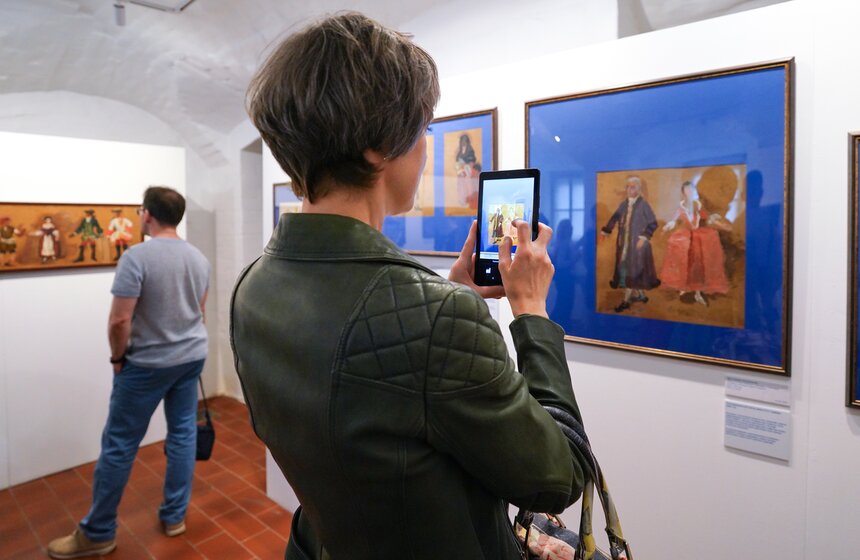 "Фиеста Петра Кончаловского" открылась в Музее МХАТ 11 фото