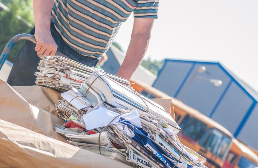 Сотрудники "Мосгаза" приняли участие в акции по сбору макулатуры 6 фото