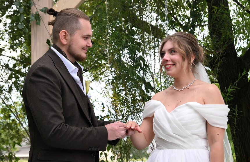 Уникальные церемонии бракосочетания прошли в музее-заповеднике "Царицыно" 13 фото