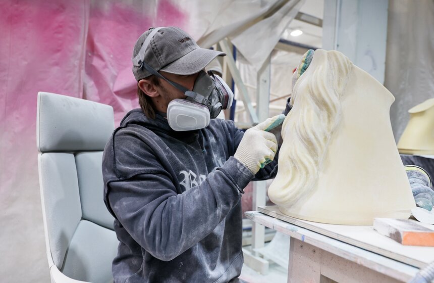 Арт-объекты для фестиваля "Масленица" начали готовить на Тверской площади 4 фото