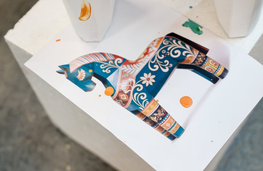 Арт-объекты для фестиваля "Масленица" начали готовить на Тверской площади 11 фото