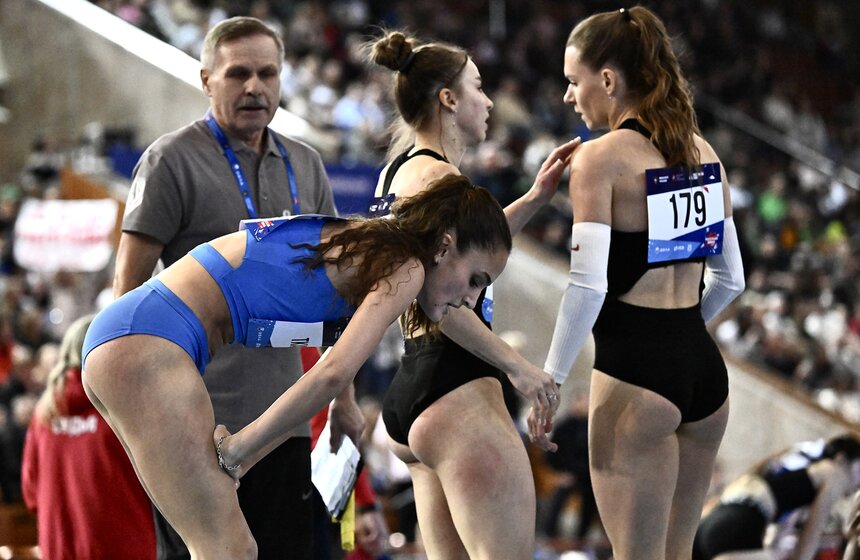 В Москве прошли юбилейные легкоатлетические соревнования "Русская зима" 27 фото