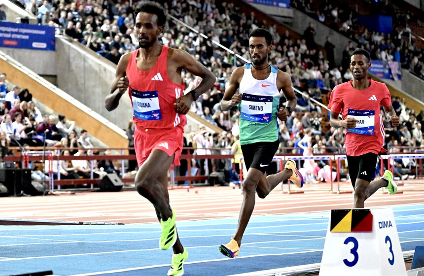 В Москве прошли юбилейные легкоатлетические соревнования "Русская зима" 6 фото